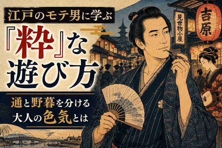 江戸のモテ男に学ぶ「粋」な遊び方。通と野暮を分ける大人の色気とは
