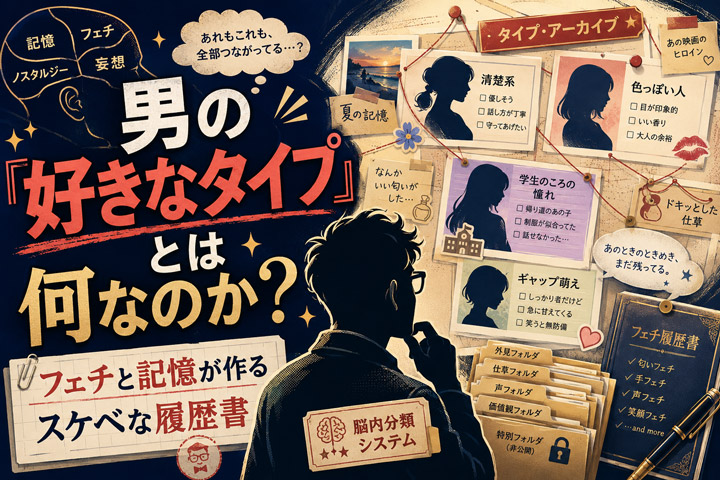 男の「好きなタイプ」とは何なのか?フェチと記憶が作るスケベな履歴書