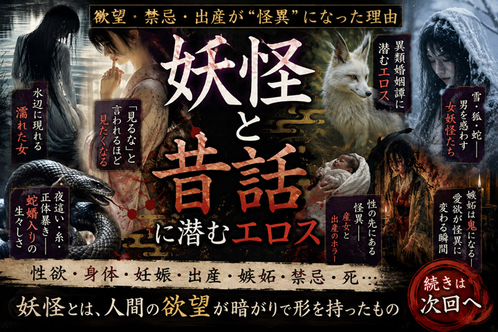 妖怪と昔話に潜むエロス｜欲望・禁忌・出産が“怪異”になった理由