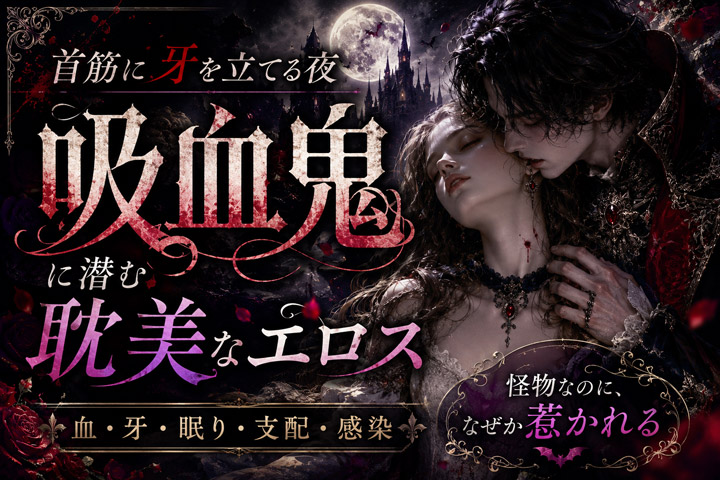 首筋に牙を立てる夜｜吸血鬼に潜む耽美なエロスの文化史