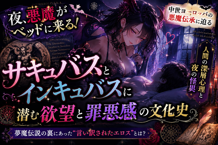 夜、悪魔がベッドに来る！サキュバスとインキュバスに潜む欲望と罪悪感の文化史