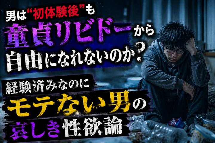 男は“初体験後”も童貞リビドーから自由になれないのか?経験済みなのにモテない男の哀しき性欲論