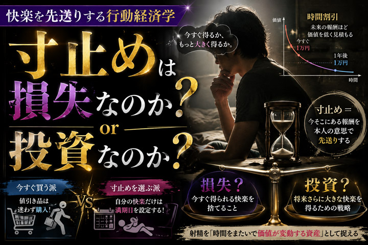 寸止めは損失なのか投資なのか――快楽を先送りする行動経済学
